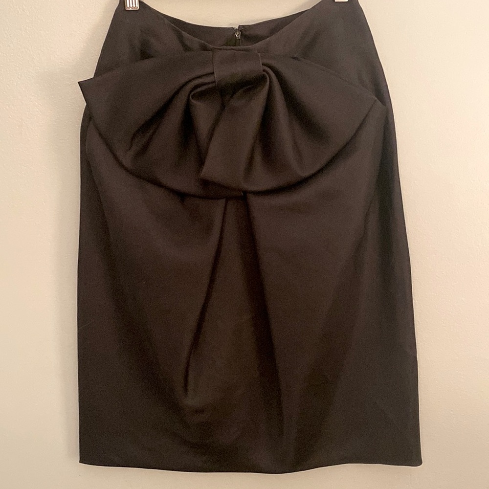 Custom made formal black taffeta skirt.